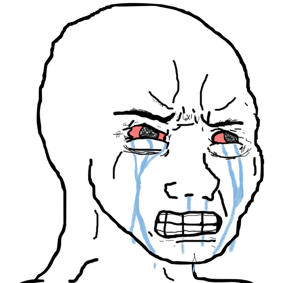 CRYING WOJAK meme face template