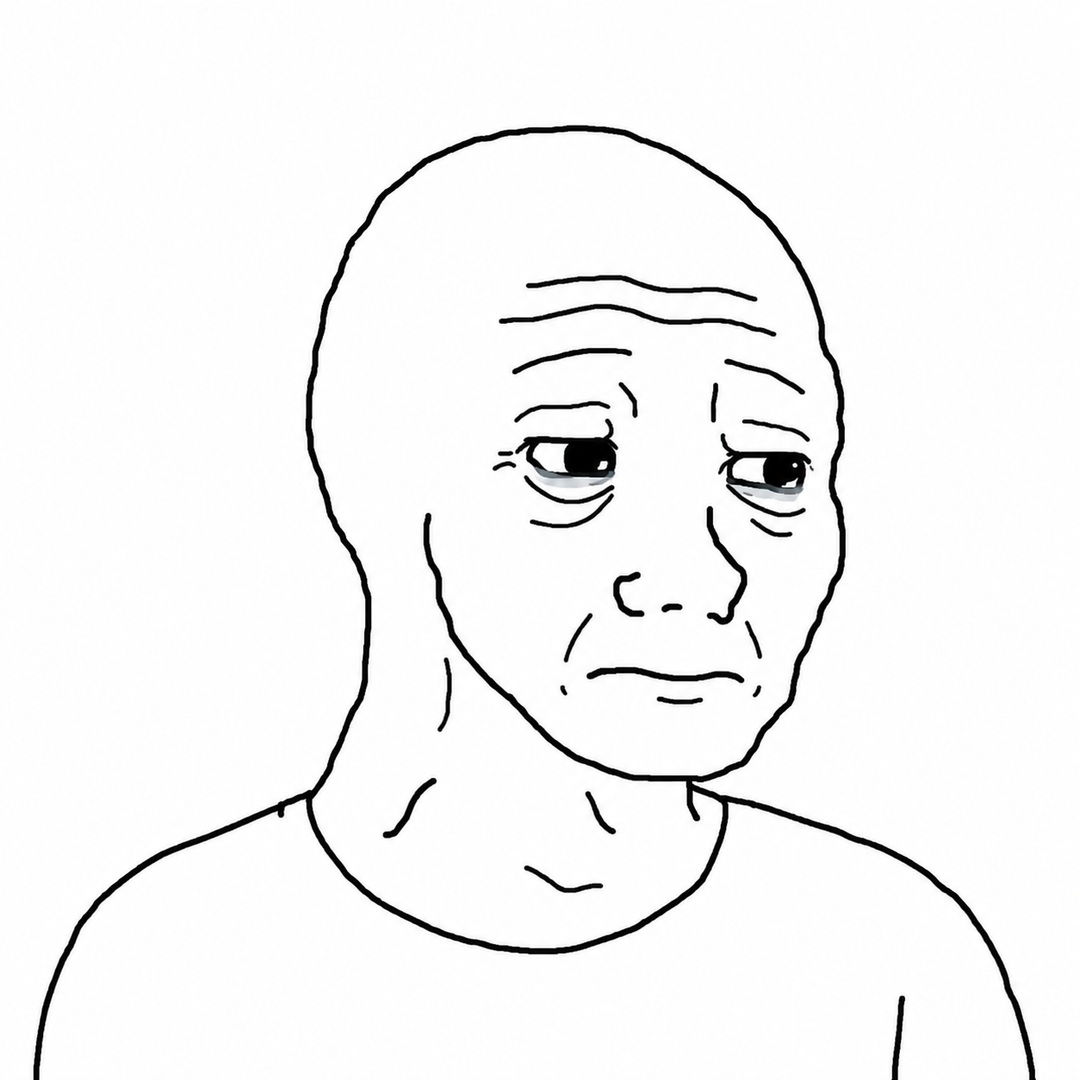 Sad Wojak meme: Alarm 1. Motivation 0.